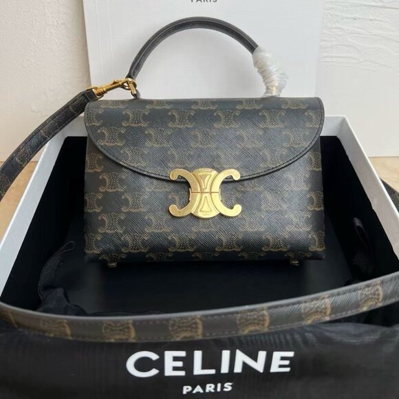 CELINE TEEN NINO Logo Printed Shoulder Crossbody Handbag - Picture 1 of 9